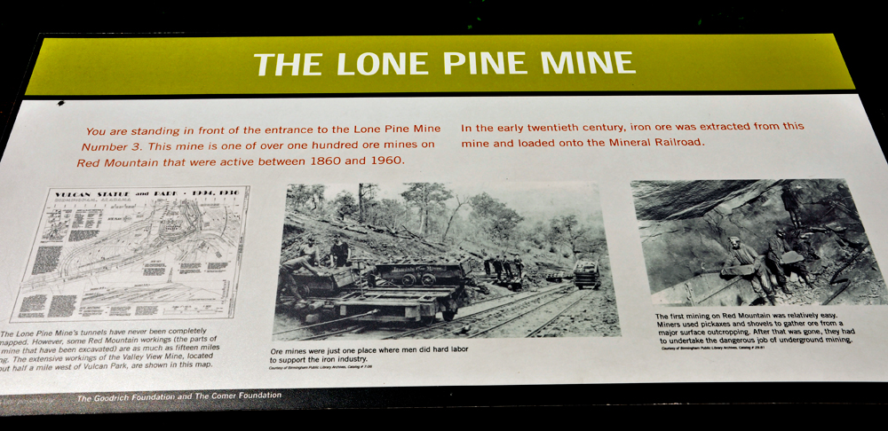 sign about The Lone Pine Mine